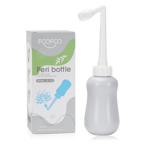 Peri-Flasche für die Wochenbettpflege, 12 oz, Grau – Postpartale Essentials für die feminine Hygiene