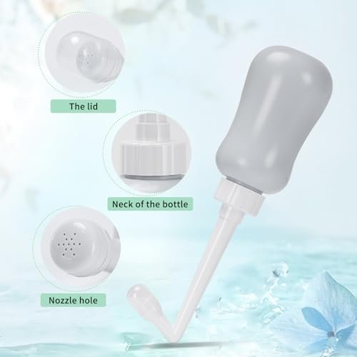 Peri-Flasche für die Wochenbettpflege, 12 oz, Grau – Postpartale Essentials für die feminine Hygiene