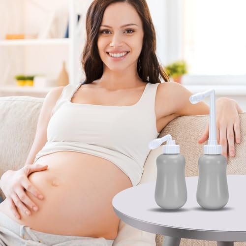 Peri-Flasche für die Wochenbettpflege, 12 oz, Grau – Postpartale Essentials für die feminine Hygiene