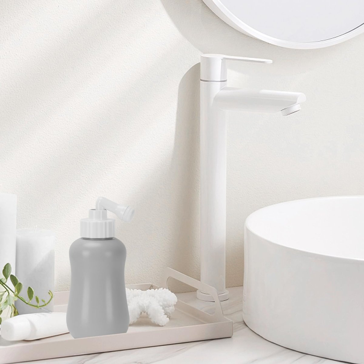 Peri-Flasche für die Wochenbettpflege, 12 oz, Grau – Postpartale Essentials für die feminine Hygiene