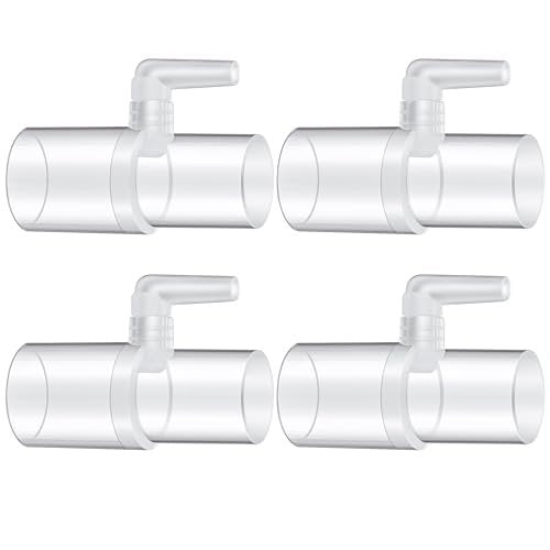 Qiyaz 4er-Pack Sauerstoffanreicherungsadapter, Sauerstoffadapter-Anreicherungsanschluss für CPAP-Schläuche, medizinischer Universal-CPAP-Schlauchverbinder kompatibel mit beheizten und unbeheizten Schläuchen