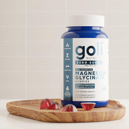 Goli Zero Sugar Magnesium Gummis – 125 mg Magnesiumcitrat mit Vitamin D – Ohne künstliche Süßstoffe, ohne Zuckeralkohole – Vegan, Keto-freundlich, glutenfrei