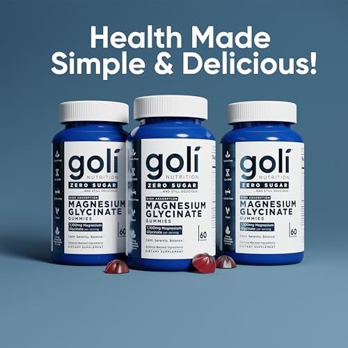 Goli Zero Sugar Magnesium Gummis – 125 mg Magnesiumcitrat mit Vitamin D – Ohne künstliche Süßstoffe, ohne Zuckeralkohole – Vegan, Keto-freundlich, glutenfrei