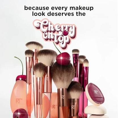Real Techniques Cherry On Top MesmerEYES Pinsel-Trio – Limited Edition Lidschattenpinsel Set, Vegan & Tierversuchsfrei, Synthetische Borsten