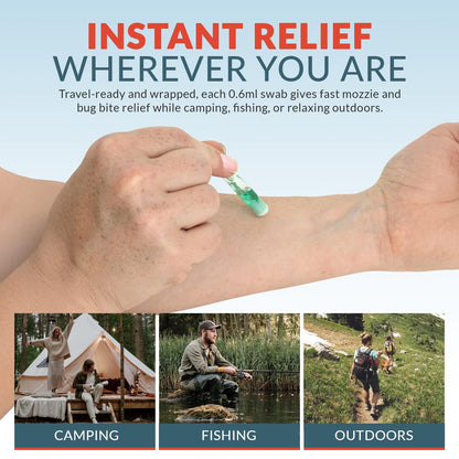 Epic Medical Supply Sting Relief Swab – Sofortige Linderung bei Mückenstichen & Insektenstichen – Max Stärke mit Benzocain & Menthol – 10 Einweg-Tupfer für Insektenstiche, Bienenstiche, Quallen und mehr