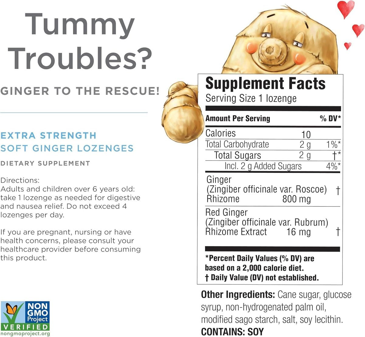 The Ginger People Ginger Rescue Digestive Wellness Lozenges (Weich) | Extra Stark - 800 mg | Gegen Übelkeit, Magenverstimmung, Reisekrankheit, leichtes Sodbrennen, Verdauungsstörungen, 30 Stück (2er-Pack)