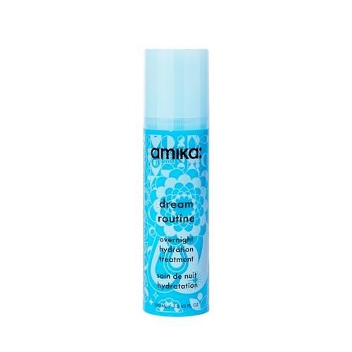 Amika Dream Routine Über Nacht Feuchtigkeits-Haarmaske | No-Rinse Leave-In Behandlung für trockenes Haar mit Hyaluronsäure