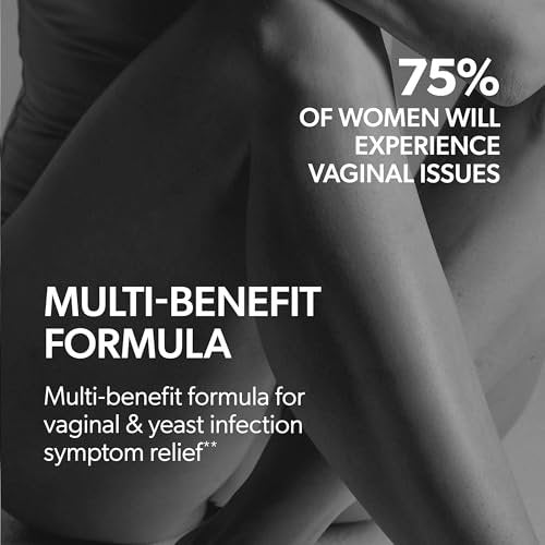 AZO Yeast Plus Dual Homöopathische Hefepilzinfektion Symptomlinderung für Frauen – Vaginaler Juckreiz & Brennen + Geruch & Ausfluss, Intimgesundheit Tabletten, 2er-Pack (60 Stück x2), von der #1 Vaginalgesundheitsmarke!
