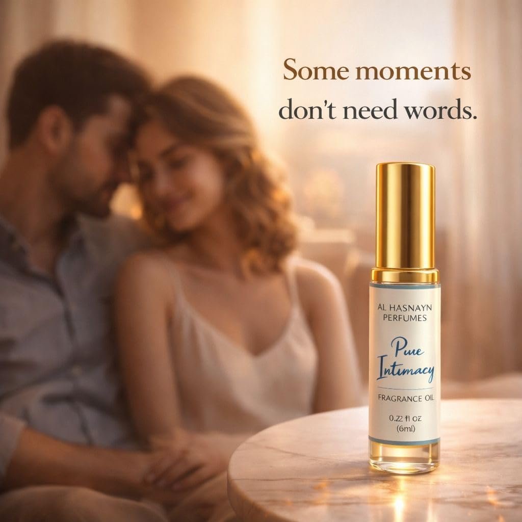 AL-HASNAYN Pure Intimacy Duftöl Roll-On Parfüm 6ML 0,20 fl oz | Alkoholfrei | Lang anhaltend | Geschenk für Männer und Frauen
