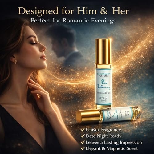 AL-HASNAYN Pure Intimacy Duftöl Roll-On Parfüm 6ML 0,20 fl oz | Alkoholfrei | Lang anhaltend | Geschenk für Männer und Frauen