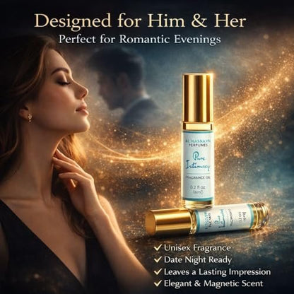 AL-HASNAYN Pure Intimacy Duftöl Roll-On Parfüm 6ML 0,20 fl oz | Alkoholfrei | Lang anhaltend | Geschenk für Männer und Frauen