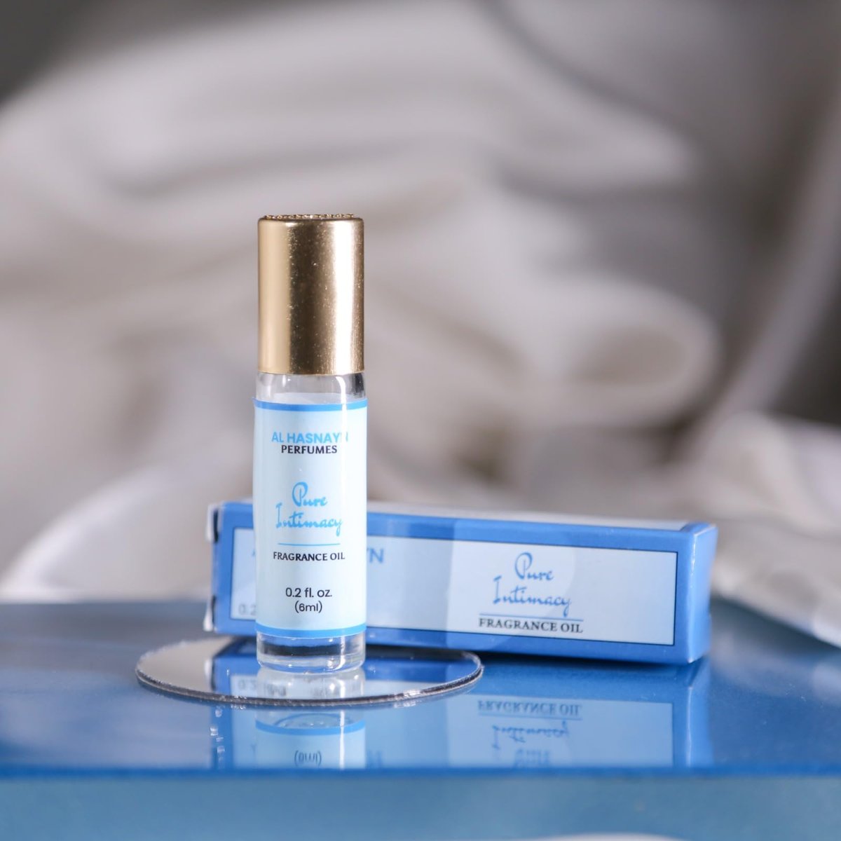 AL-HASNAYN Pure Intimacy Duftöl Roll-On Parfüm 6ML 0,20 fl oz | Alkoholfrei | Lang anhaltend | Geschenk für Männer und Frauen