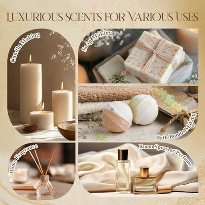 Hotel Diffuser Oils Geschenkset, Luxuriöse Duftölmischung, Hotel-ätherische Öle für Diffuser zu Hause, Kerzen- und Seifenherstellung, 10x5ml Duftöle, Aromatherapie-Öl-Set