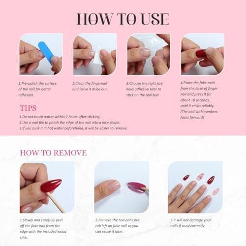 Blumen-Press-On-Nägel - Lange, quadratische, handgefertigte Press-On-Nägel mit dicker Acryl- und Mehrschicht-Gel-Schicht, 3D-Blumen-Stick-On-Nägel, Leoparden-Französisch-Spitze, falsche Nägel für Frauen, DIY-Kunstdekoration (M)