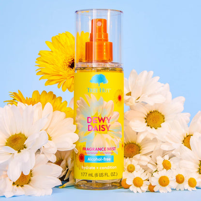 Tree Hut Dewy Daisy Geschenkset – Peeling Körperpeeling & Feuchtigkeitsspray, Hautpflege-Set, 532 ml & 177 ml