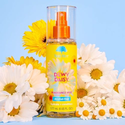 Tree Hut Dewy Daisy Geschenkset – Peeling Körperpeeling & Feuchtigkeitsspray, Hautpflege-Set, 532 ml & 177 ml
