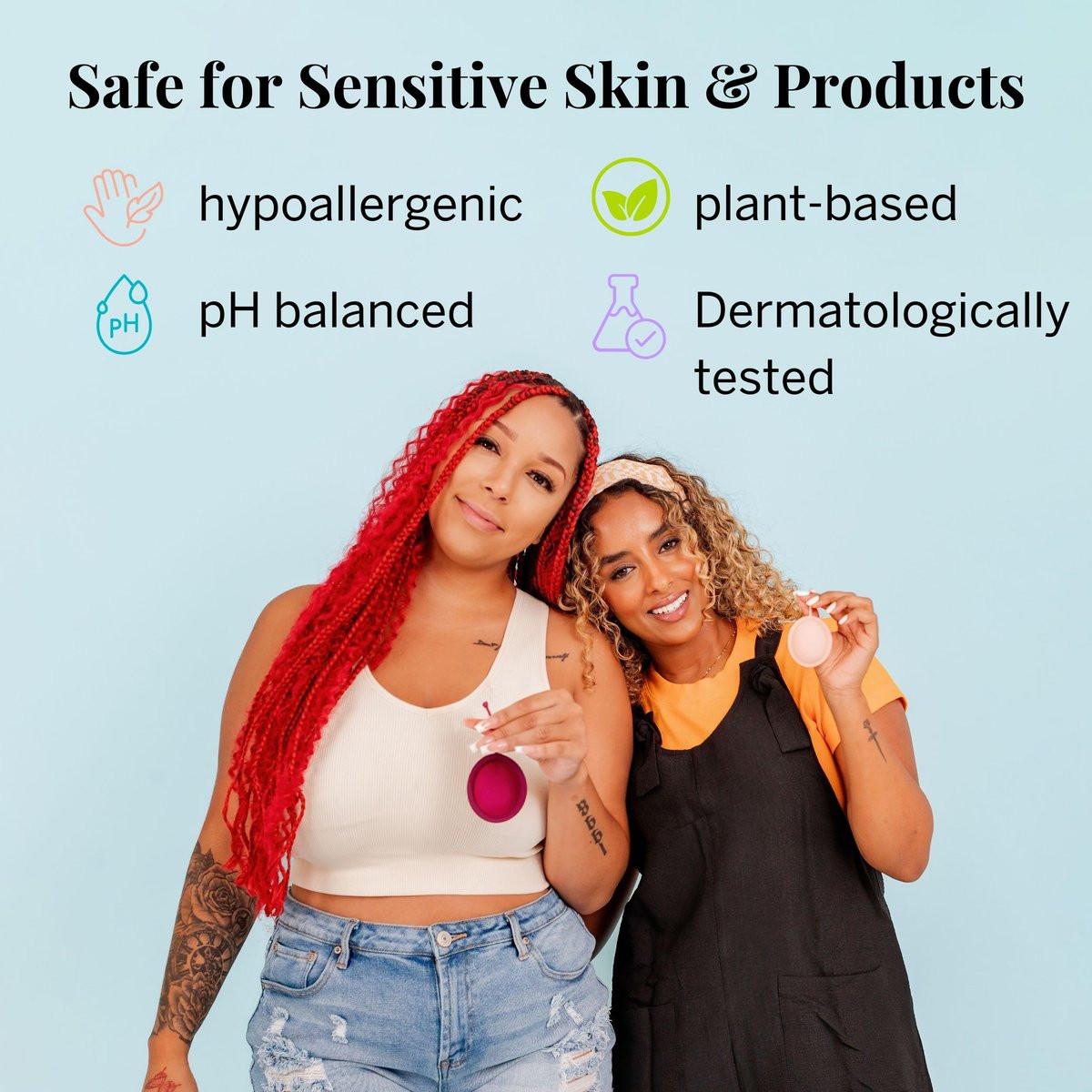 Pixie Feminine Wipes – Spülbar, biologisch abbaubar & pH-ausgeglichen – einzeln verpackte Feuchttücher für unterwegs & öffentliche Toiletten – Reinigung für Menstruationstassen & -scheiben (1 Packung mit 10 Tüchern)
