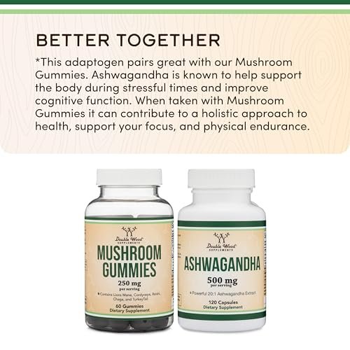 Magnesiumglycinat Gummibärchen (400 mg pro Portion, 30-Tage-Vorrat, Traubengeschmack) – Hochabsorbierendes Magnesiumpräparat für Erwachsene und Kinder von Double Wood Supplements
