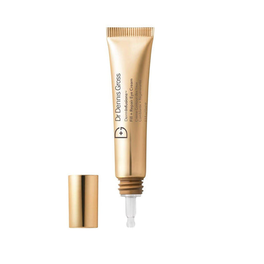 Dr Dennis Gross DermInfusions Fill + Repair Eye Cream – Feuchtigkeitsspendende & aufhellende Behandlung gegen Augenringe, Fältchen & Linien, strafft & glättet die 360°-Augenpartie, 0,5 Oz