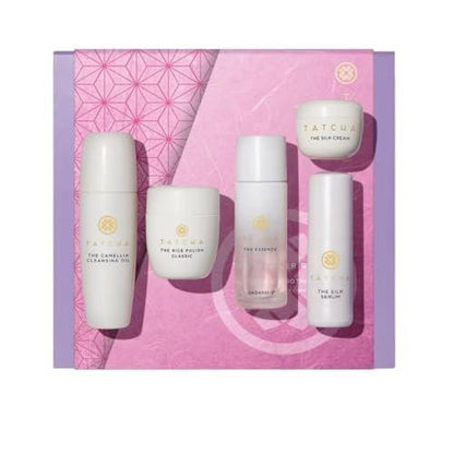 Tatcha The Starter Ritual Set – Pflegend für Mischhaut bis trockene Haut | 2-Wochen-Einführungsset | Wert 140 €