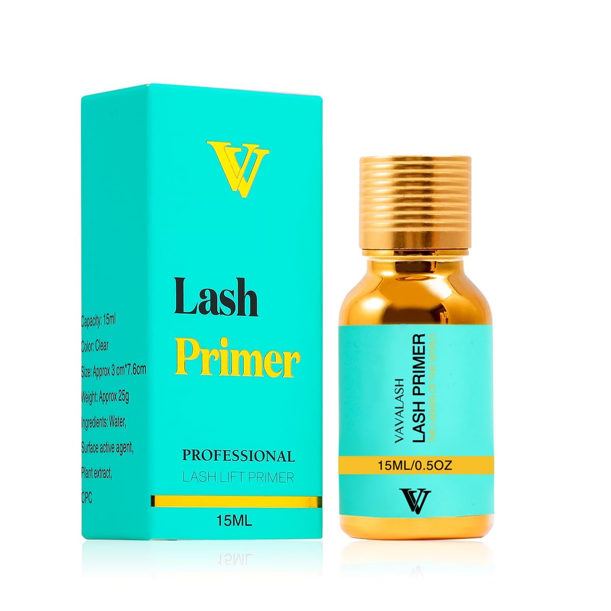 VAVALASH Wimpernprimer für Wimpernverlängerungen 15 ml – Erhöht die Haftkraft des Klebers, entfernt Proteine und Öle für länger haltende Wimpern, nur für professionelle Anwendung