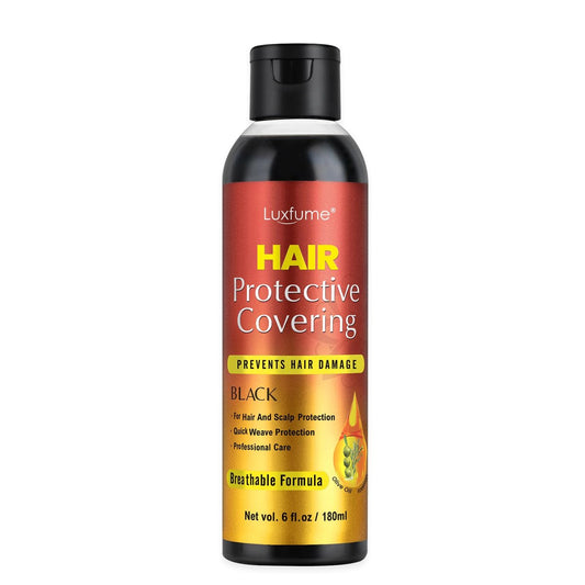 Luxfume Quick Weave Protective Shield – Schnelltrocknender Webe-Kleber für Haare und Kopfhaut (177 ml, Schwarz)