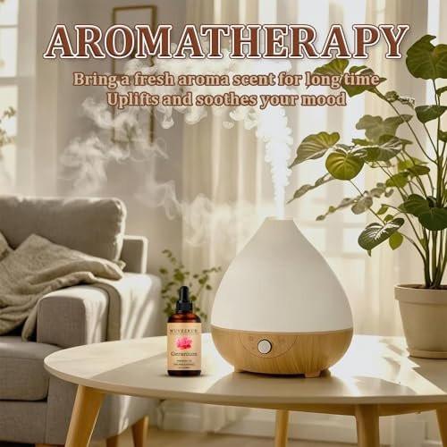 Wuvezrub Geranium Bio-Öl 30 ml – 100 % reines und natürliches Öl für Aromatherapie-Diffuser – 1 Fl Oz