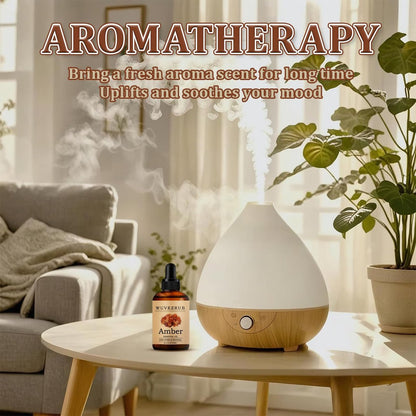 Wuvezrub Amber Bio-Öl 120 ml – 100 % reines und natürliches ätherisches Öl für Aromatherapie-Diffuser – 4 Fl Oz