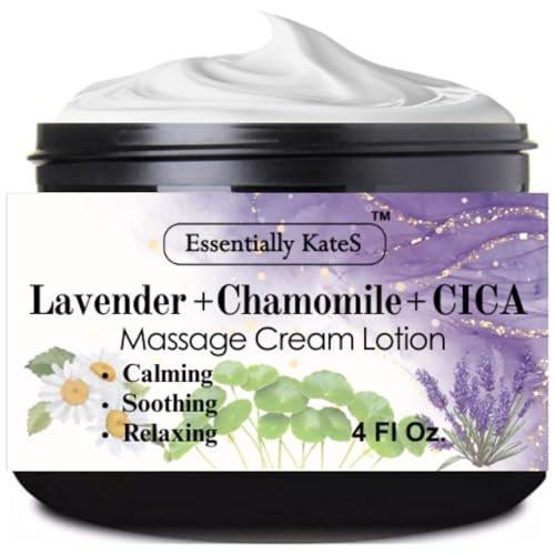 Essentially KateS Lavendel + Kamille + CICA Creme Lotion 118 ml – Beruhigend, entspannend, feuchtigkeitsspendend