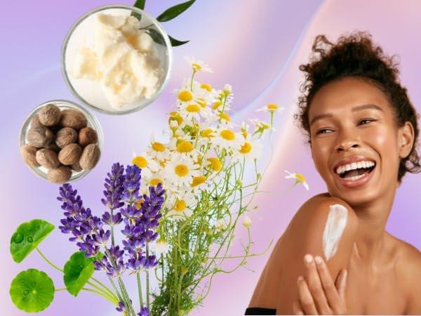 Essentially KateS Lavendel + Kamille + CICA Creme Lotion 118 ml – Beruhigend, entspannend, feuchtigkeitsspendend
