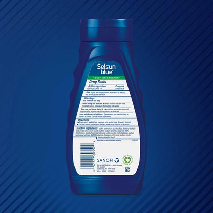 Selsun Blue Feuchtigkeitsspendendes Anti-Schuppen-Shampoo mit Aloe Vera, 11 fl oz, Seleniumsulfid 1% (3er-Pack)