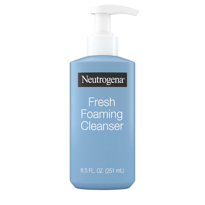 Neutrogena Fresh Foaming Facial Cleanser – Reinigender Gesichtsschaum für normale bis ölige Haut, Make-up Entferner, 250 ml