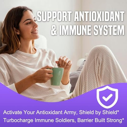 GlaGmrry Zuckerfreie NAC Gummis für Kinder & Erwachsene - NAC Ergänzung mit N-Acetylcystein, Selen, Zink, Vitamin C & E - 600 mg NAC pro Gummi - Unterstützt Lebergesundheit, Antioxidans, Immunsystem - 60 Stück
