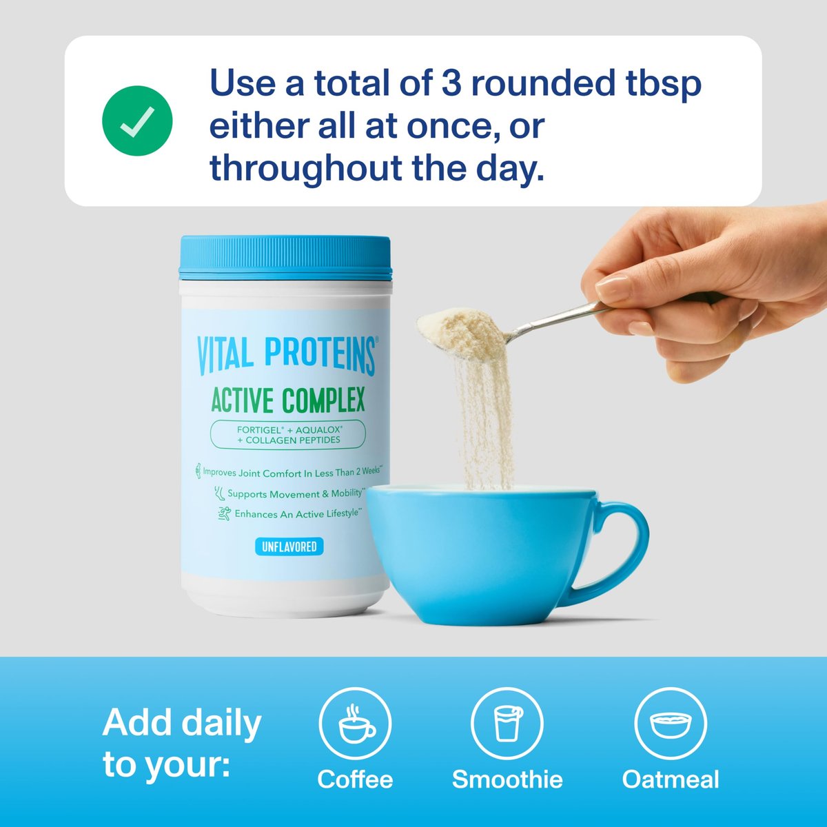 Vital Proteins® Active Complex – 20g Kollagenpeptide für Gelenkkomfort und Beweglichkeit