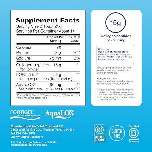 Vital Proteins® Active Complex – 20g Kollagenpeptide für Gelenkkomfort und Beweglichkeit