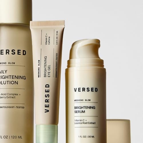 Versed Weekend Glow Vitamin C Serum für das Gesicht – Feuchtigkeitsspendendes Gesichtsserum mit Niacinamid, Süßholzwurzel & Vitamin C (30 ml)