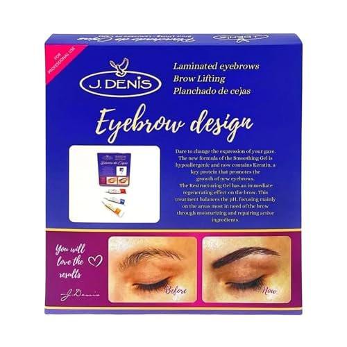 J. Denis Laminationsset für professionelles Brow Styling – inkl. Brauenstift und Augenbrauenkleber für perfekt gestylte und definierte Brauen