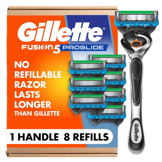 Gillette Fusion5 ProGlide Rasierer für Männer, 1 Griff, 8 Klingennachfüllungen