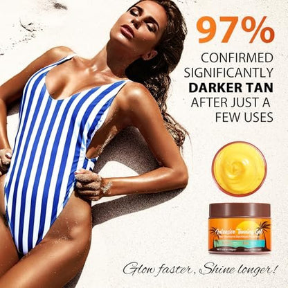 Bräunungsbeschleuniger Creme, Bräunungsbeschleuniger Lotion für Sonnenbank & Outdoor-Sonne, mit Karottenöl, natürliche Bräune, 150g
