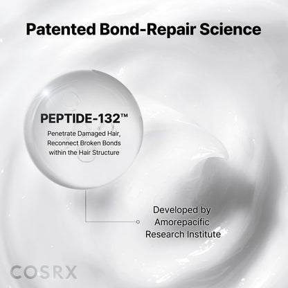 COSRX PEPTIDE 132 Hair Bonding Oil Serum, Reisespülung, Keratinbehandlung für krauses, geschädigtes, trockenes Haar – repariert Spliss, verleiht Haarglanz – für alle Haartypen – 28 ml