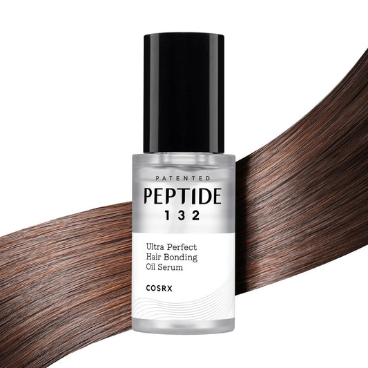 COSRX PEPTIDE 132 Hair Bonding Oil Serum, Reisespülung, Keratinbehandlung für krauses, geschädigtes, trockenes Haar – repariert Spliss, verleiht Haarglanz – für alle Haartypen – 28 ml