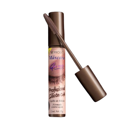 Professionelle Silikon-Mascara mit wasserfester Formel, Braun, 1,3 g