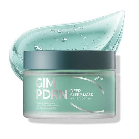 IsNtree Gim PDRN Deep Sleep Mask 80ml, 2,7 fl oz | Koreanische SEAWEED Schlafmaske Gel | Nachtcreme | Gesichtsmaske | Über Nacht Gelmaske für Feuchtigkeit & Hautspannkraft