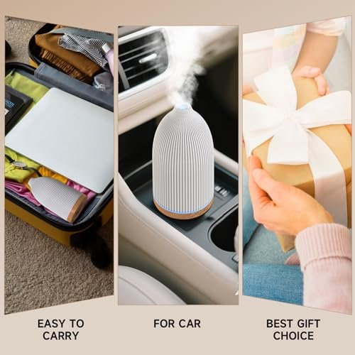 URPOWER 100ML Ultraschall-Aromatherapie-Diffuser für Zuhause, 7 Farbwechsel-Lichter, Timer & Auto-Abschaltung, Duftdiffuser für Schlafzimmer, Büro, Yoga
