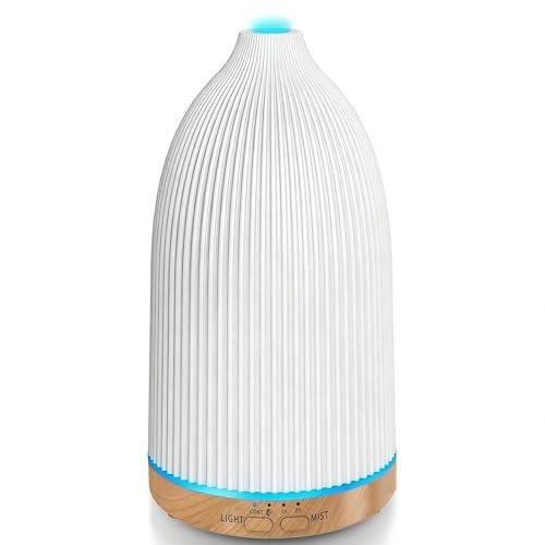 URPOWER 100ML Ultraschall-Aromatherapie-Diffuser für Zuhause, 7 Farbwechsel-Lichter, Timer & Auto-Abschaltung, Duftdiffuser für Schlafzimmer, Büro, Yoga