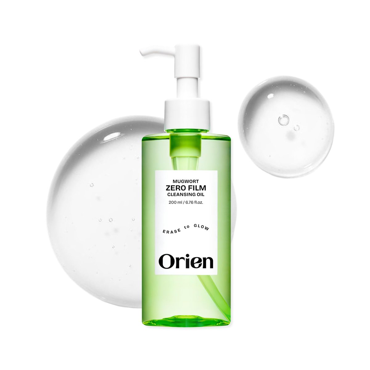 Orien Mugwort Zero Film Cleansing Oil 200 ml – Tägliche Make-up-Entfernung, Mitesserentfernung, keine verstopften Poren, koreanische Doppelreinigung