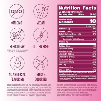 TREVI™ Everyday Sugar Free Electrolytes – Hydrationspulver für den täglichen Bedarf – 28 Portionen – Himbeere