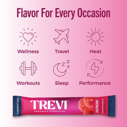 TREVI™ Everyday Sugar Free Electrolytes – Hydrationspulver für den täglichen Bedarf – 28 Portionen – Himbeere