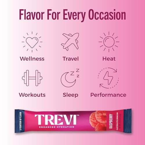 TREVI™ Everyday Sugar Free Electrolytes – Hydrationspulver für den täglichen Bedarf – 28 Portionen – Himbeere