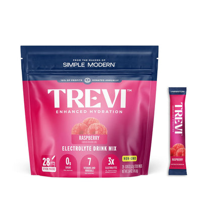 TREVI™ Everyday Sugar Free Electrolytes – Hydrationspulver für den täglichen Bedarf – 28 Portionen – Himbeere